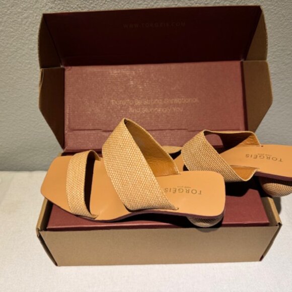 Torgeis Yara Orb Heel Sandals – Natural – Size 9 - Picture 3 of 5